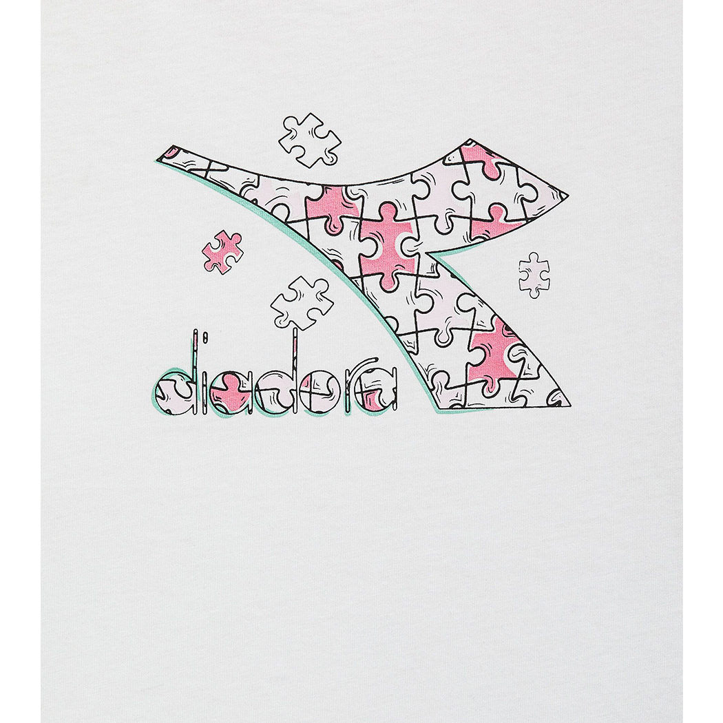 DIADORA JG. SET SS PUZZLES LOGO COMPLETINO SET BIMBA T-SHIRT LEGGINGS 102.180463