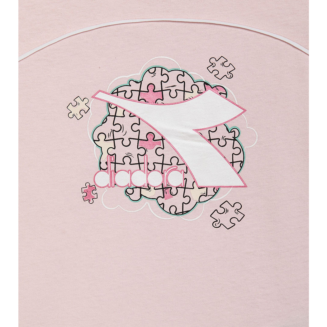 DIADORA JG.T-SHIRT SS PUZZLES MAGLIA BAMBINA COTONE SPORT REGULAR 102.180460