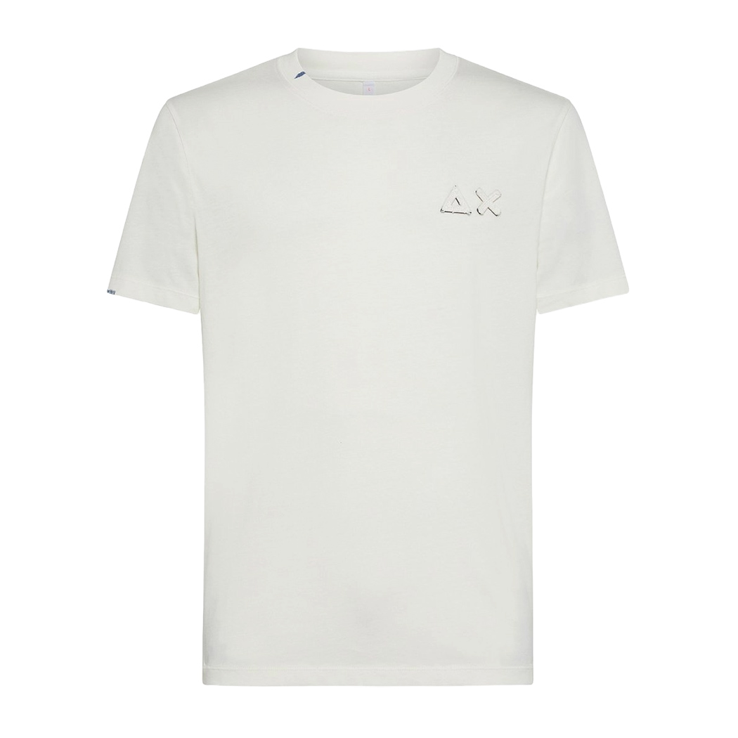 SUN68 T-SHIRT MAN UOMO GIROCOLLO COTONE TEE MAGLIA VINTAGE BROKEN S/S T34115