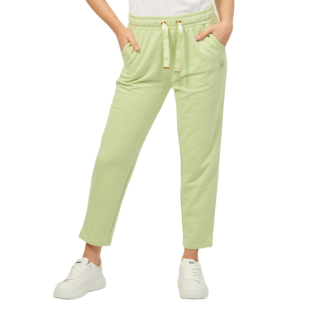 YES-ZEE PANTALONI TUTA STRAIGHT FELPA DONNA COTONE SPORT COULISSE P370/SN00