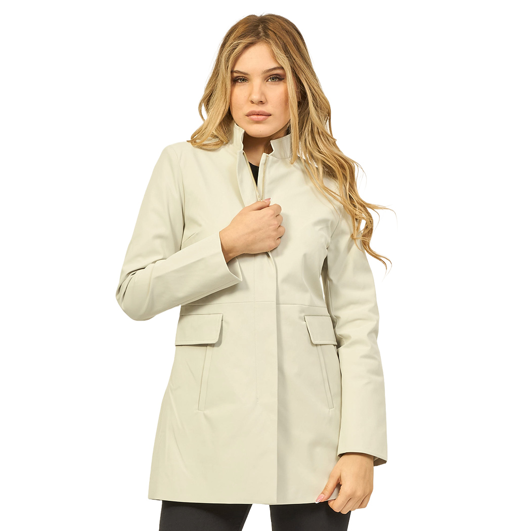 YES-ZEE CAPPOTTO ESTIVO DONNA FULL ZIP GIACCA GIUBBINO SFODERATO GIRL O425/KZ00