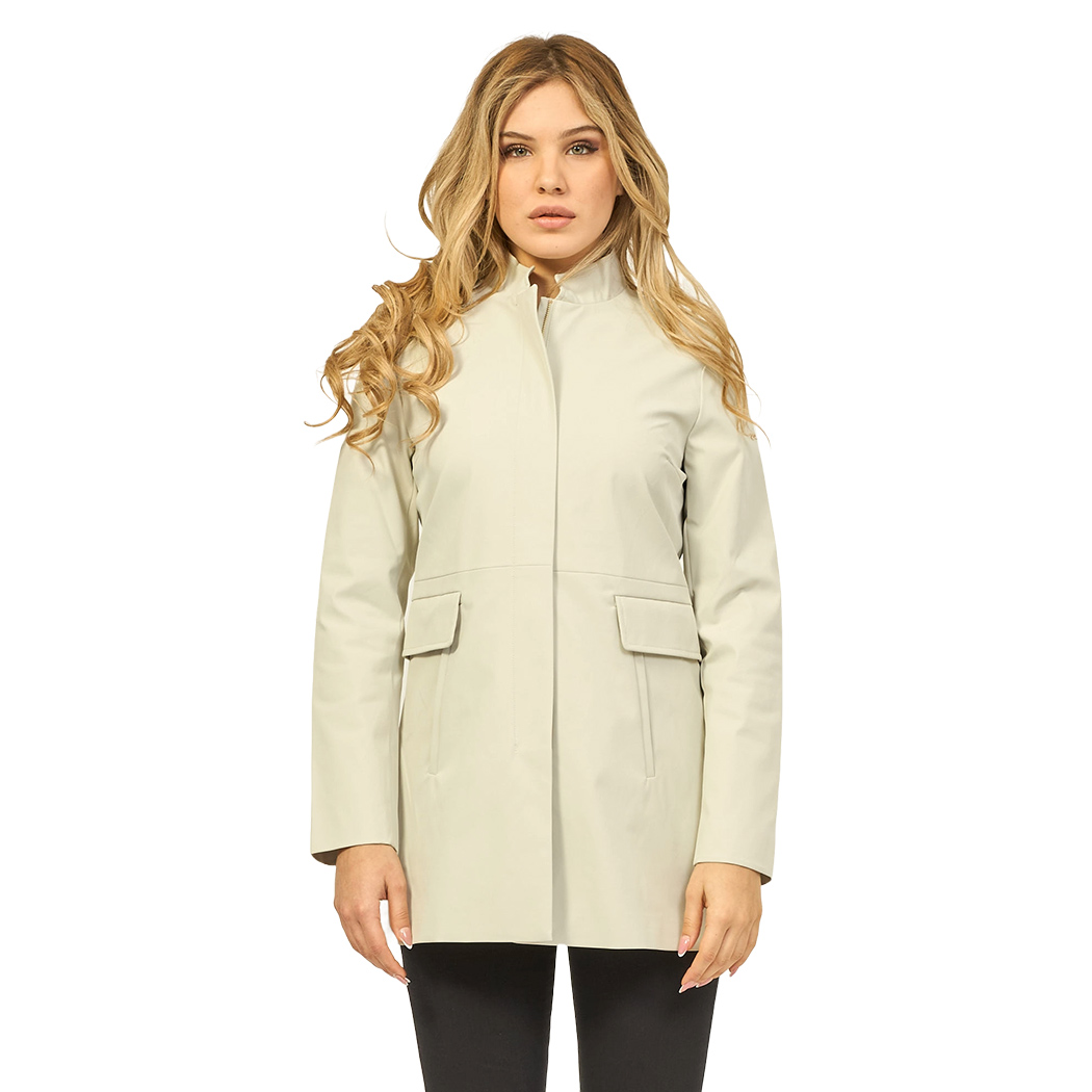 YES-ZEE CAPPOTTO ESTIVO DONNA FULL ZIP GIACCA GIUBBINO SFODERATO GIRL O425/KZ00