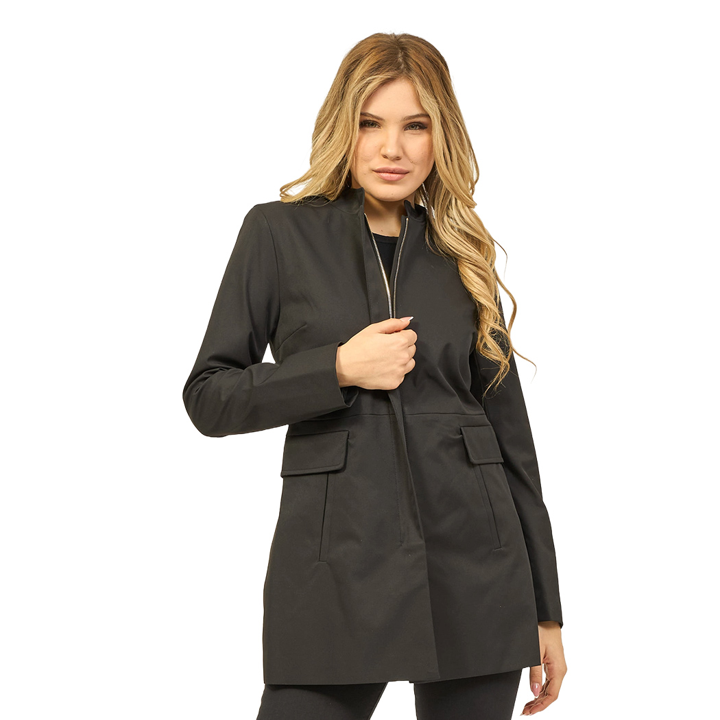 YES-ZEE CAPPOTTO ESTIVO DONNA FULL ZIP GIACCA GIUBBINO SFODERATO GIRL O425/KZ00