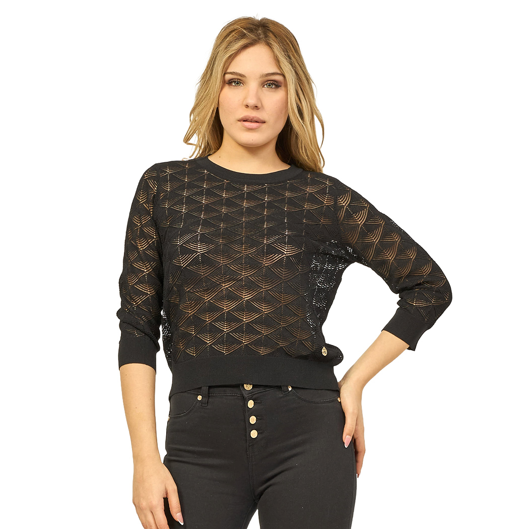 YES-ZEE MAGLIA GIROCOLLO MAGLIETTA VISCOSA FILO DONNA M437/BZ00