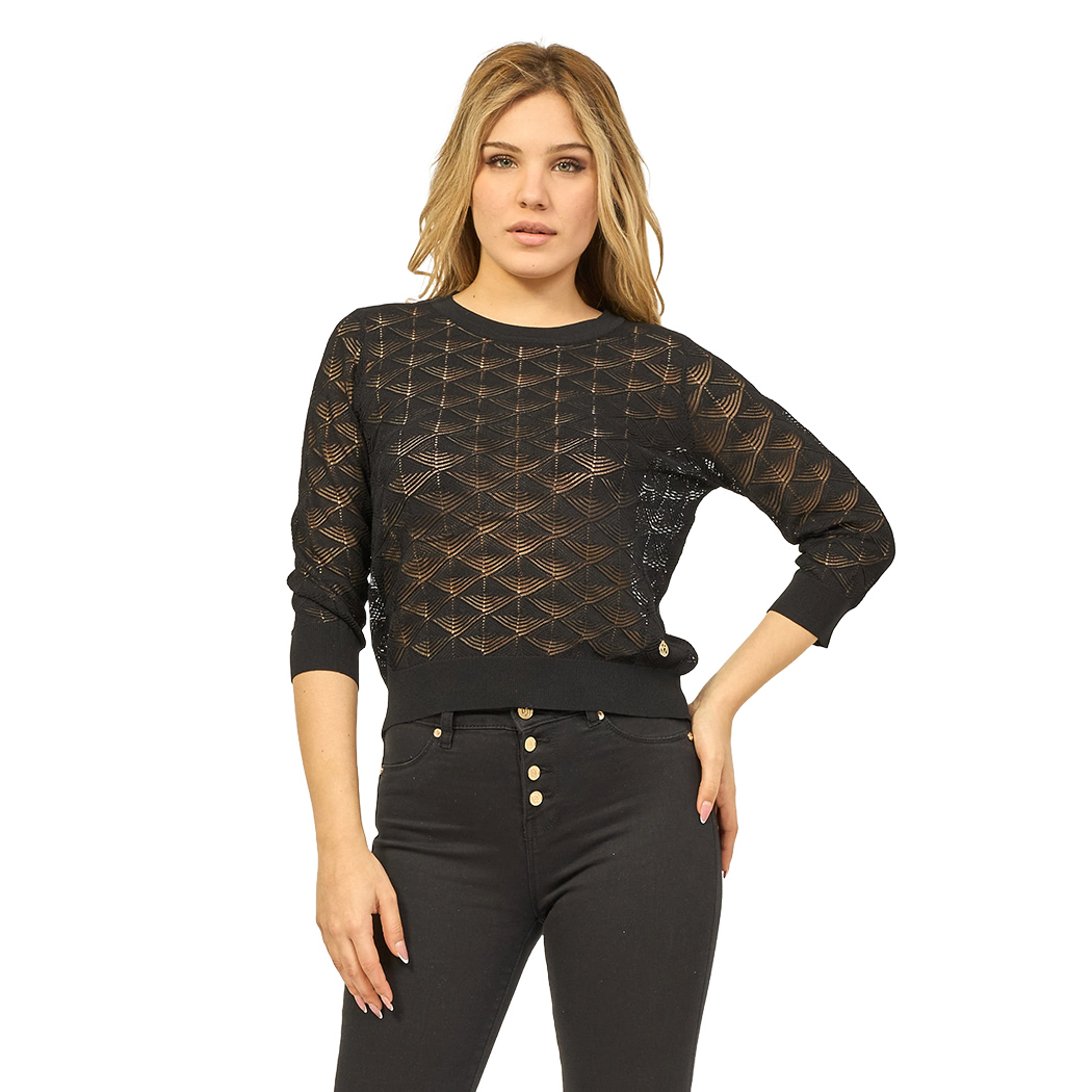 YES-ZEE MAGLIA GIROCOLLO MAGLIETTA VISCOSA FILO DONNA M437/BZ00