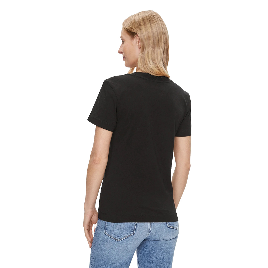 CALVIN KLEIN JEANS T-SHIRT MONOGRAMMA SLIM DONNA LOGO STRECH MAGLIA J20J222564