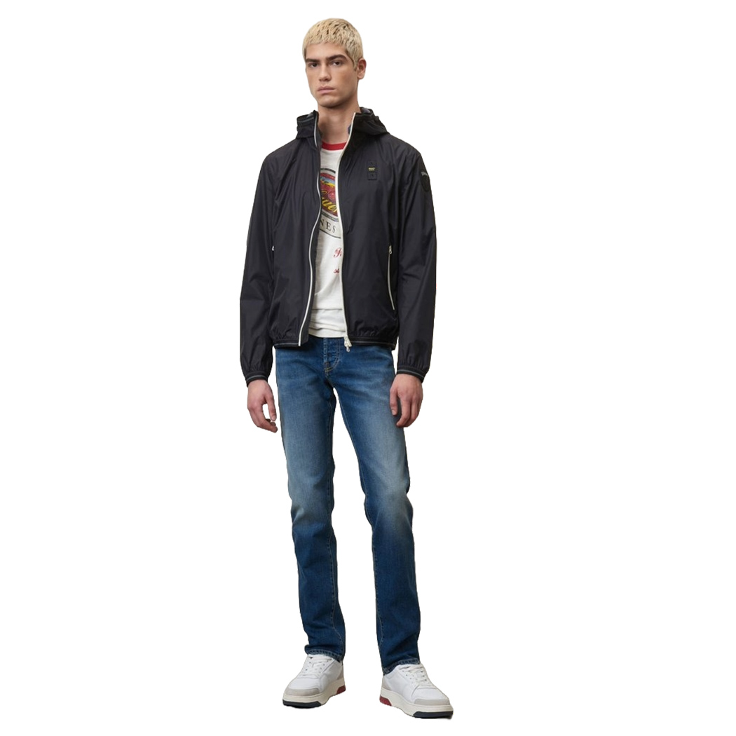 BLAUER THOMAS GIUBBINO UOMO GIACCA A VENTO NASTRATA PRIMAVERILE 24SBLUC11060