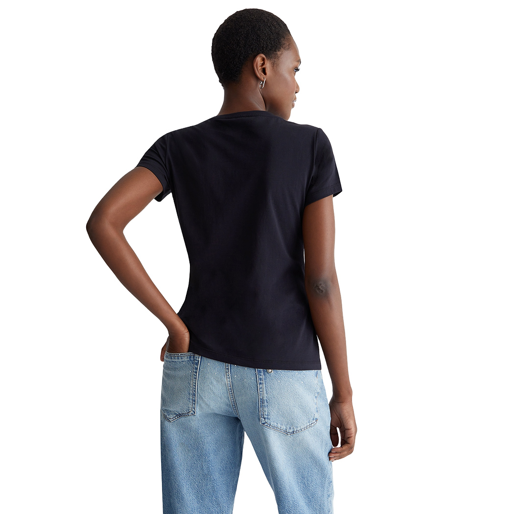 LIU JO T-SHIRT DONNA RAGAZZA MAGLIA LOGO STRASS MAGLIETTA COTONE WA4017J5003
