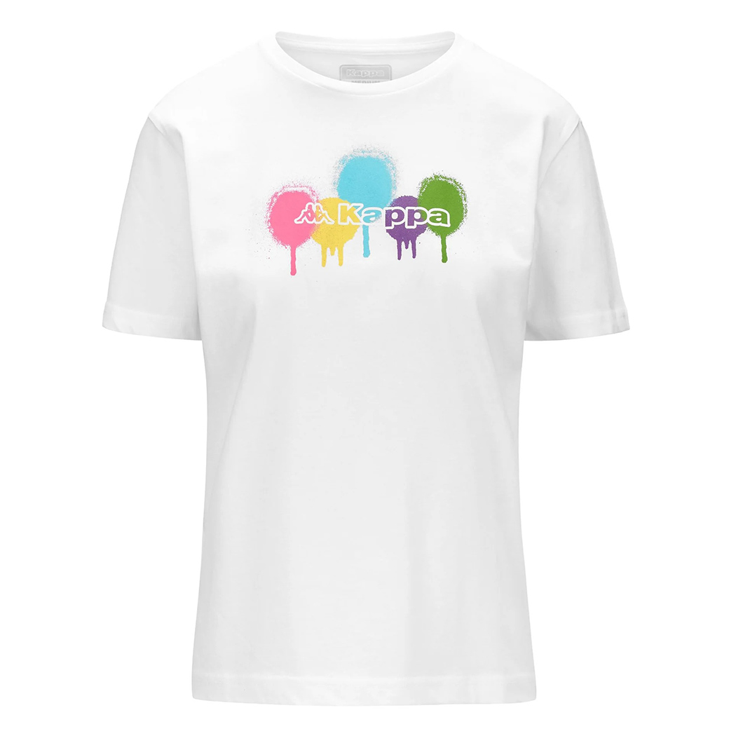 KAPPA LOGO FUALLA T-SHIRT DONNA MAGLIA GIROCOLLO COTONE SPORT WOMAN 381R33W