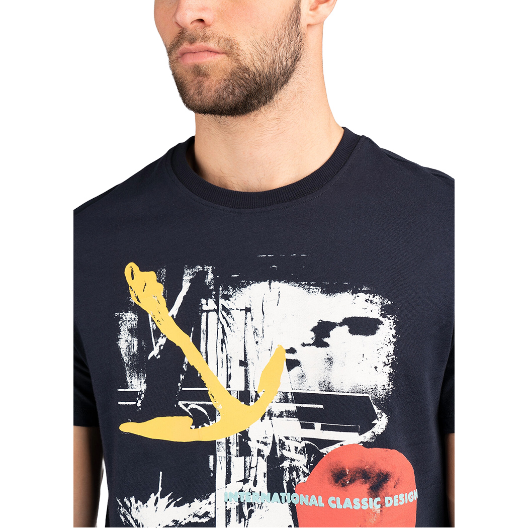 GUESS T-SHIRT UOMO BOY MAGLIA COTONE LOGO STAMPA FANTASIA M4GI25K6XN4