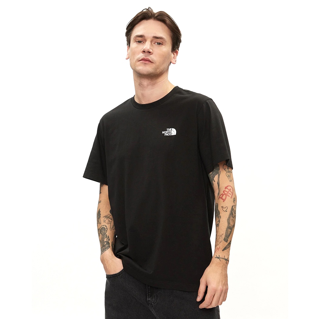 THE NORTH FACE T-SHIRT COTONE UOMO SIMPLE DOME TEE MAGLIA LOGO PICCOLO NF0A87NG