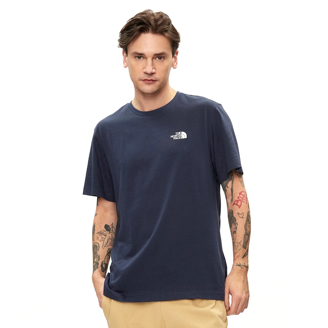 THE NORTH FACE T-SHIRT COTONE UOMO SIMPLE DOME TEE MAGLIA LOGO PICCOLO NF0A87NG