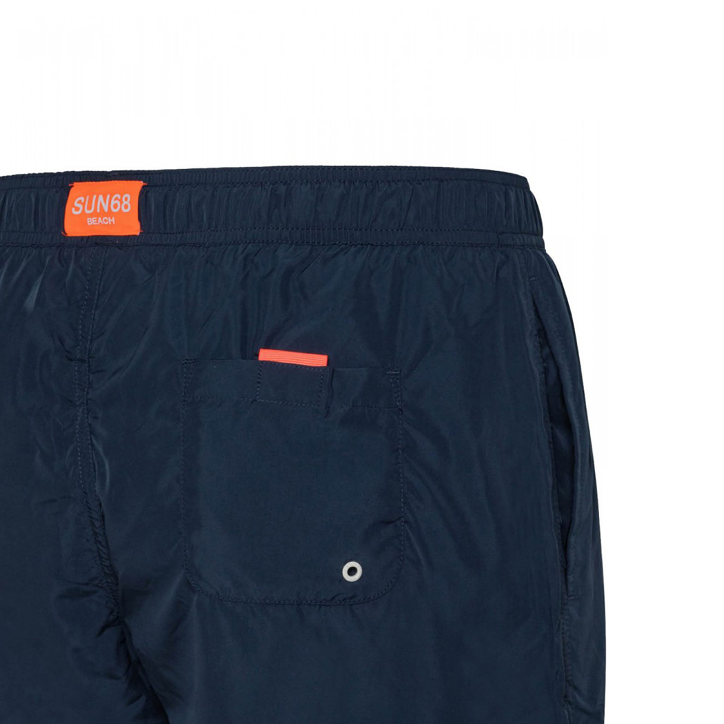 SUN68 BEACH MAN SWIM PANT SOLID BIG LOGO FLUO COSTUME BAGNO UOMO BOXER H19102