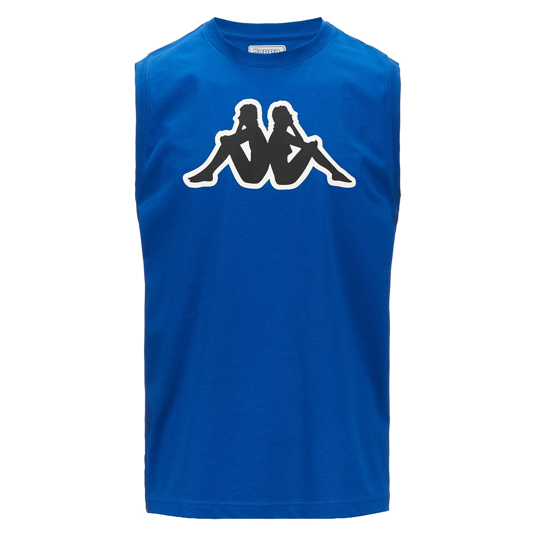 KAPPA LOGO DWAL CANOTTA UOMO JERSEY T-SHIRT SMANICATO COTONE SPORT 30368S0