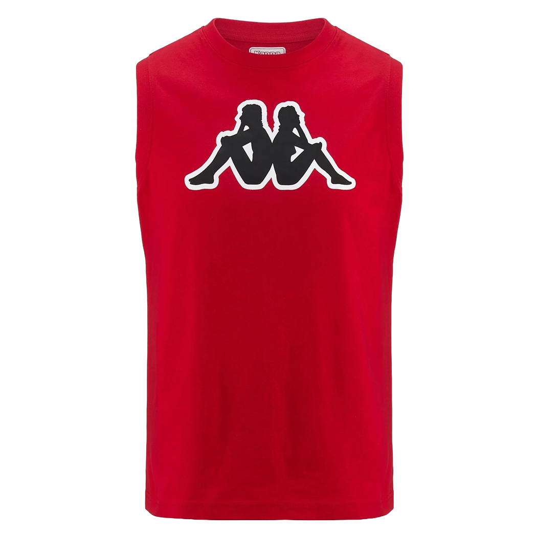 KAPPA LOGO DWAL CANOTTA UOMO JERSEY T-SHIRT SMANICATO COTONE SPORT 30368S0