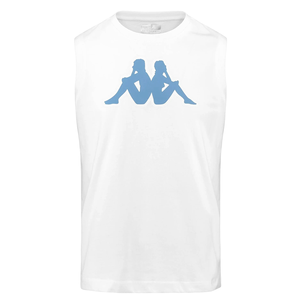 KAPPA LOGO DWAL CANOTTA UOMO JERSEY T-SHIRT SMANICATO COTONE SPORT 30368S0