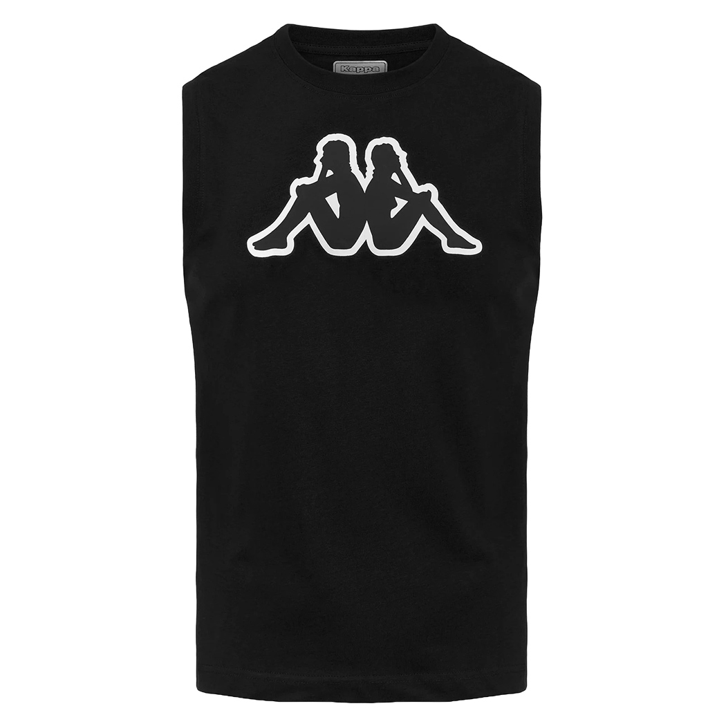 KAPPA LOGO DWAL CANOTTA UOMO JERSEY T-SHIRT SMANICATO COTONE SPORT 30368S0