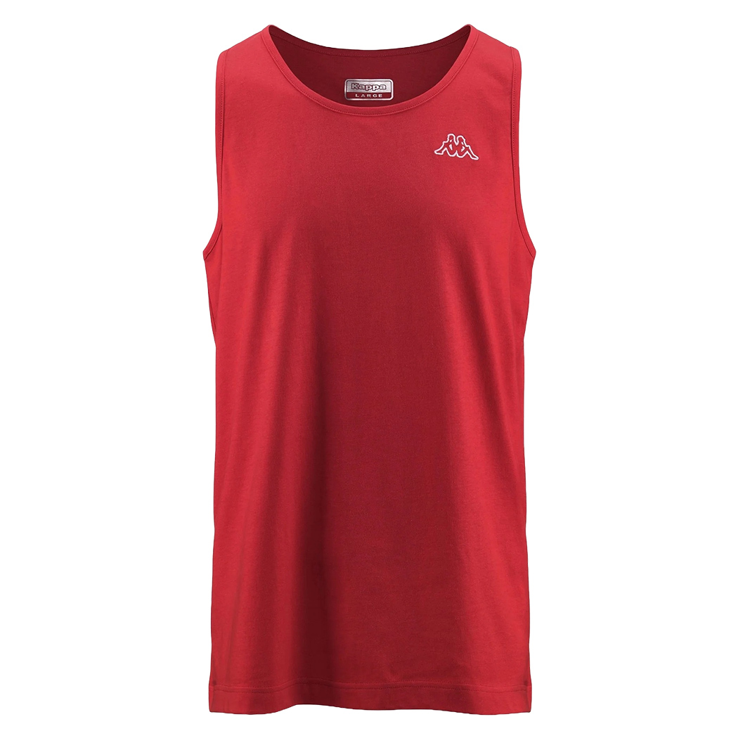 KAPPA LOGO GATAN CANOTTA UOMO JERSEY T-SHIRT SMANICATO COTONE SPORT 303HZ90