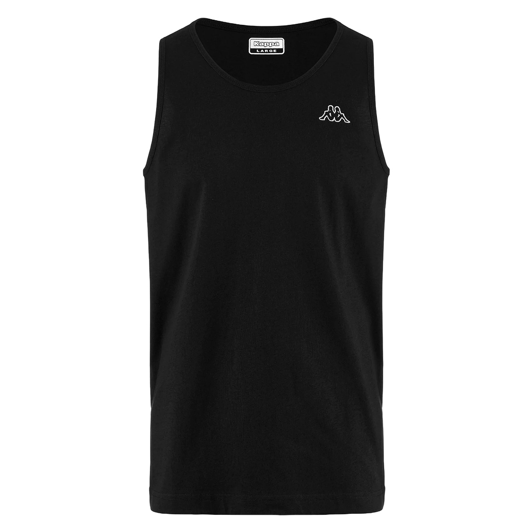 KAPPA LOGO GATAN CANOTTA UOMO JERSEY T-SHIRT SMANICATO COTONE SPORT 303HZ90