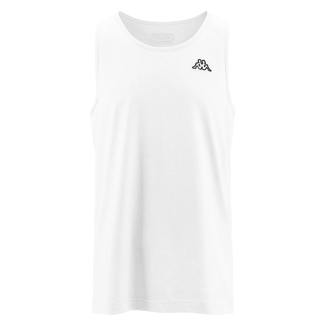 KAPPA LOGO GATAN CANOTTA UOMO JERSEY T-SHIRT SMANICATO COTONE SPORT 303HZ90