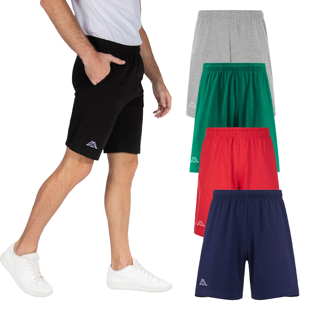 KAPPA LOGO CABOG BERMUDA PANTALONCINI UOMO COTONE SPORT BOXER 303HZF0