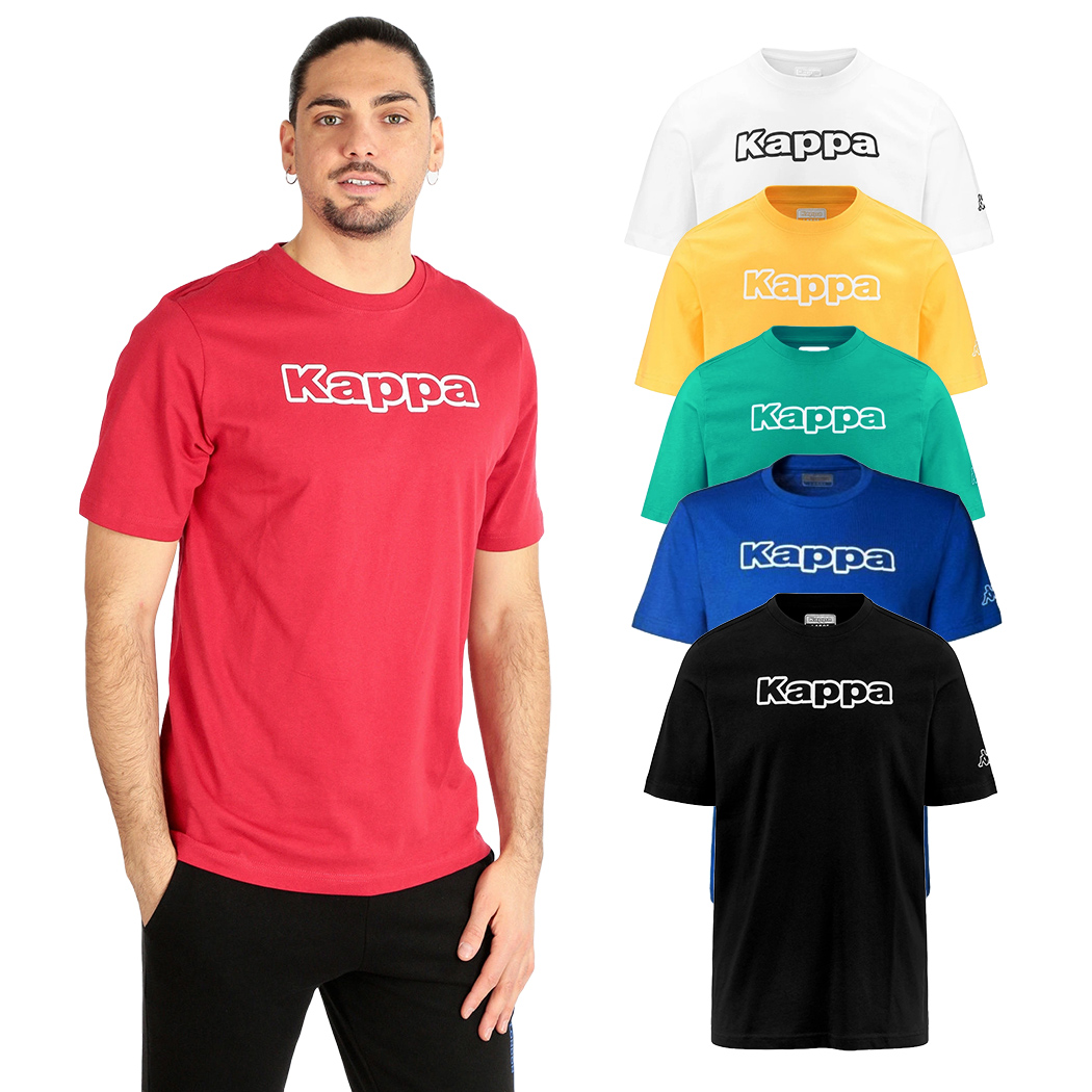 KAPPA  LOGO FROMEN T-SHIRT UOMO MAGLIA COTONE JERSEY SPORT REGULAR FIT 303HZ60
