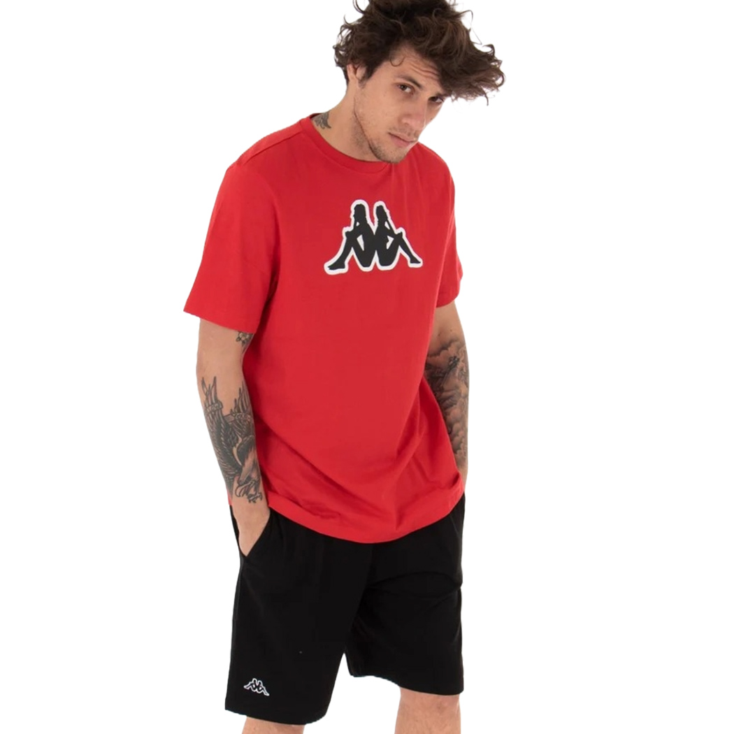KAPPA T-SHIRT LOGO ZOBI MAN UOMO MAGLIA COTONE JERSEY SPORT REGULAR FIT 303WEK0