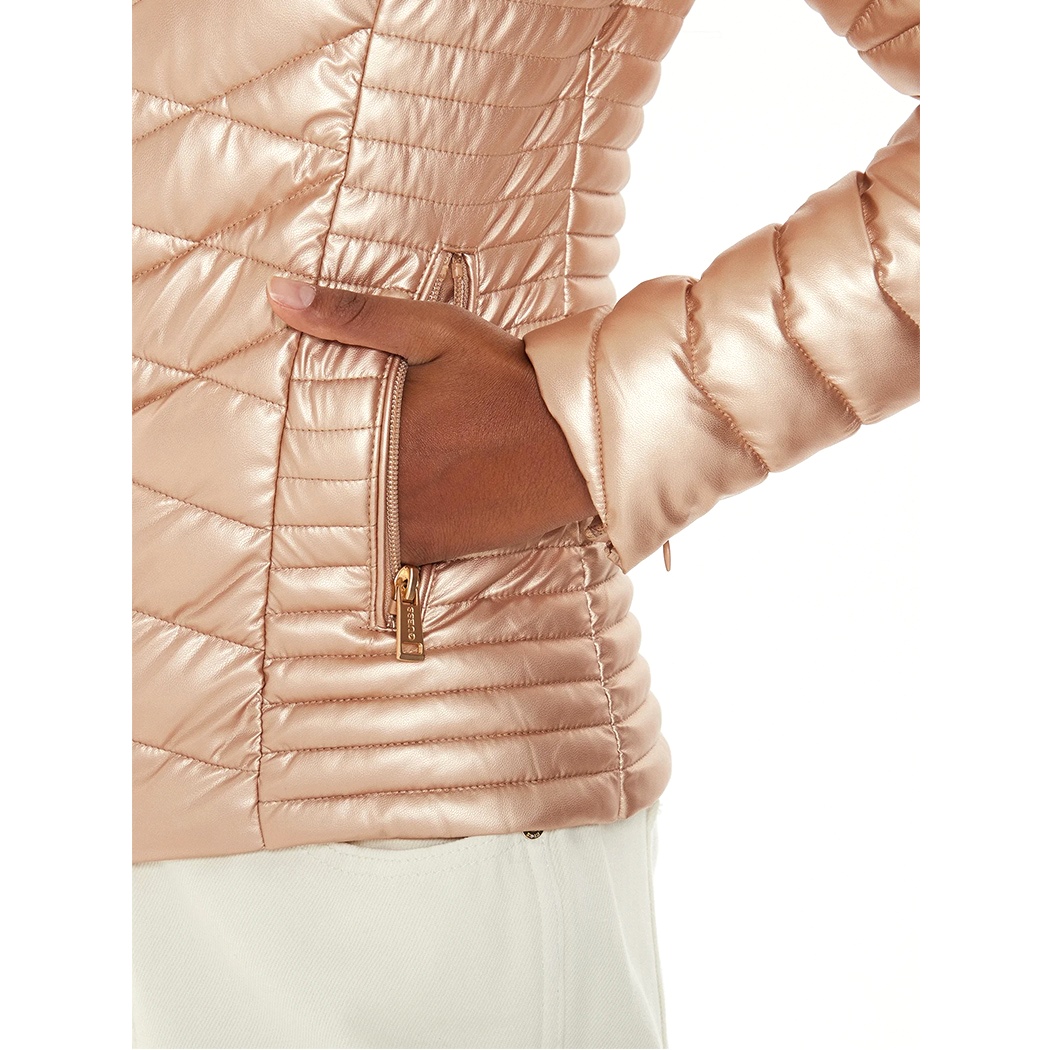 GUESS GIUBBINO GIACCA PIUMINO TRAPUNTINA DONNA STRETCH W4YL06KCBV0