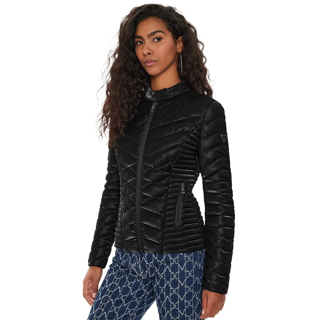GUESS GIUBBINO GIACCA PIUMINO TRAPUNTINA DONNA STRETCH W4YL06KCBV0