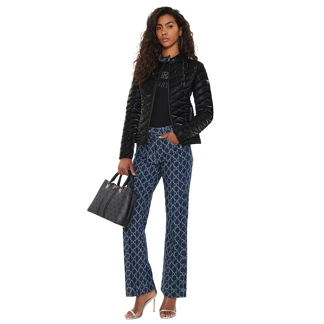 GUESS GIUBBINO GIACCA PIUMINO TRAPUNTINA DONNA STRETCH W4YL06KCBV0