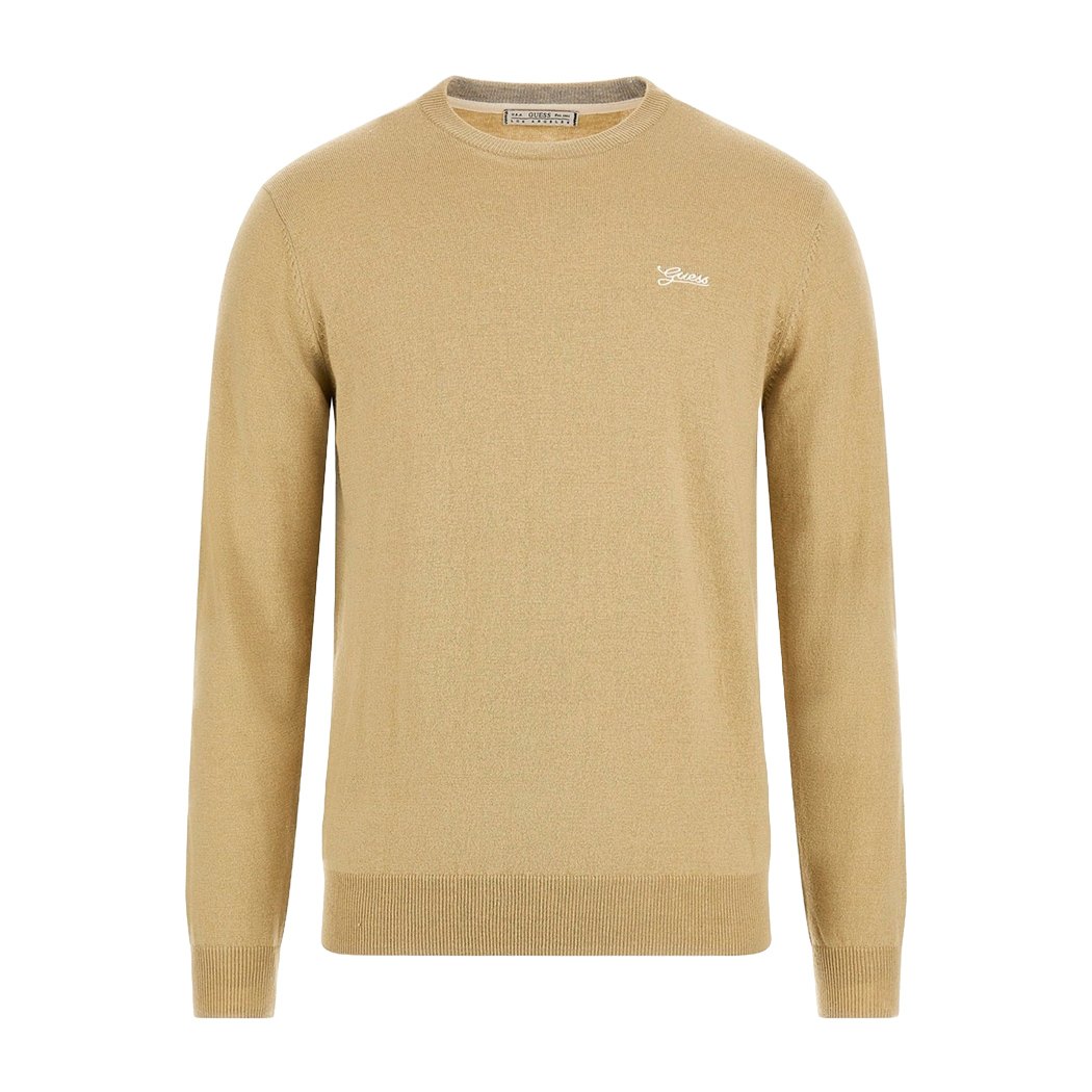 GUESS MAGLIA MAGLIONE PULLOVER UOMO GIROCOLLO MISTO SETA INVERNALE M4YR01Z3052