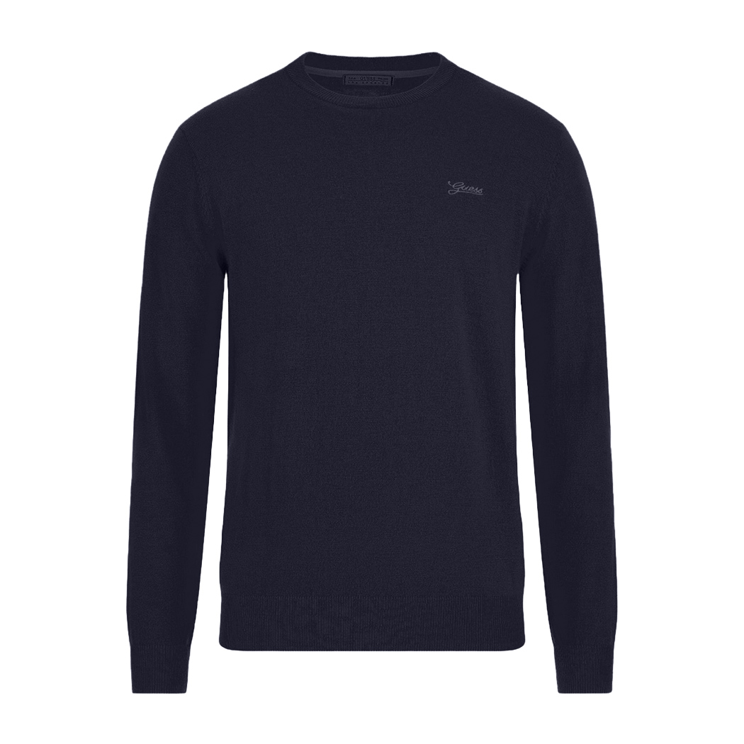 GUESS MAGLIA MAGLIONE PULLOVER UOMO GIROCOLLO MISTO SETA INVERNALE M4YR01Z3052