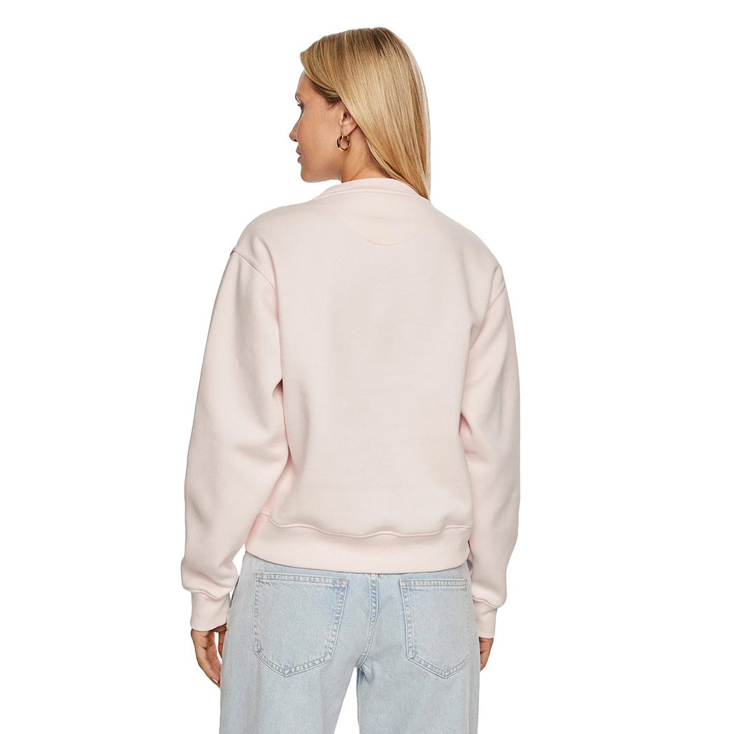 GUESS FELPA DONNA INVERNALE LOGO FRONTALE TRIANGOLO STRASS MAGLIA W4YQ25KB681