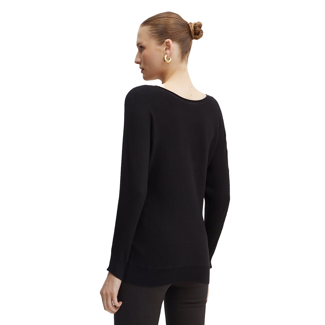 GUESS MAGLIA MAGLIONE DONNA MAEVE LOGO PAILLETTES VISCOSA INVERNALE W4YR34Z2NQ2