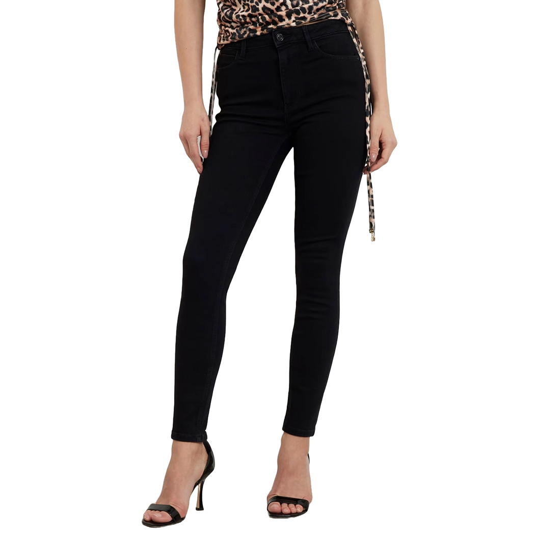GUESS JEANS PANTALONI DONNA SKINNY 1981 STRETCH SLIM FIT VITA ALTA W2YA46D4PZ1