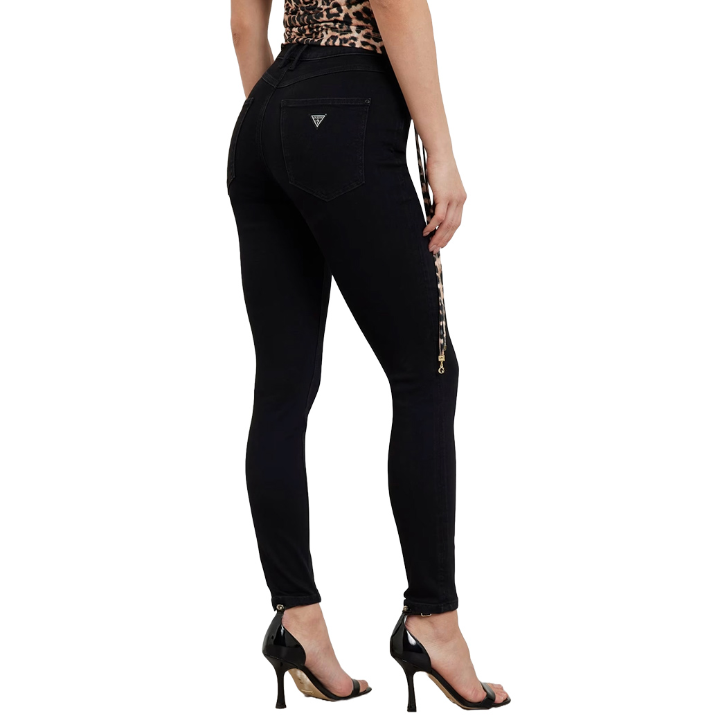 GUESS JEANS PANTALONI DONNA SKINNY 1981 STRETCH SLIM FIT VITA ALTA W2YA46D4PZ1
