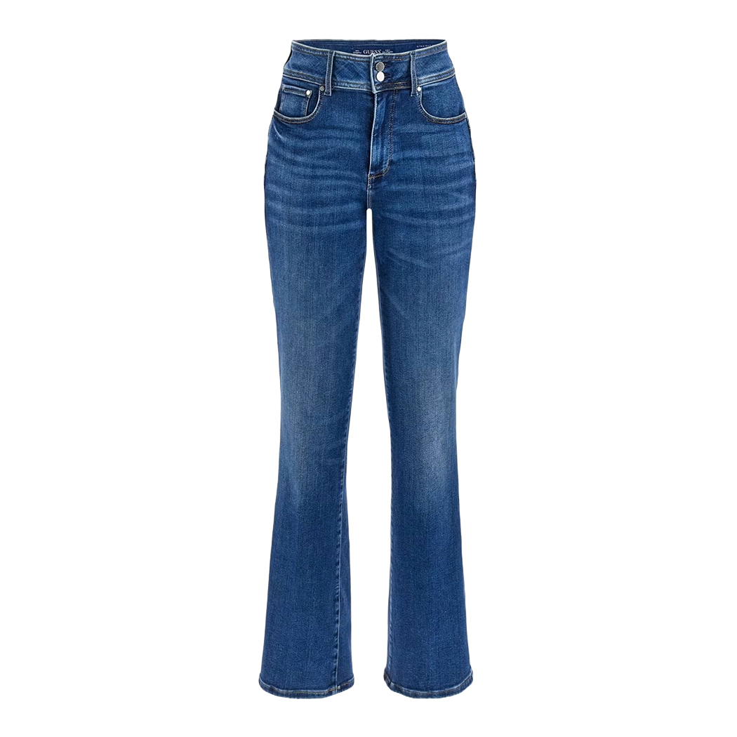 GUESS JEANS PANTALONI DONNA ZAMPETTA STRAIGHT SHAPE UP A VITA ALTA W4YA1KD5E41