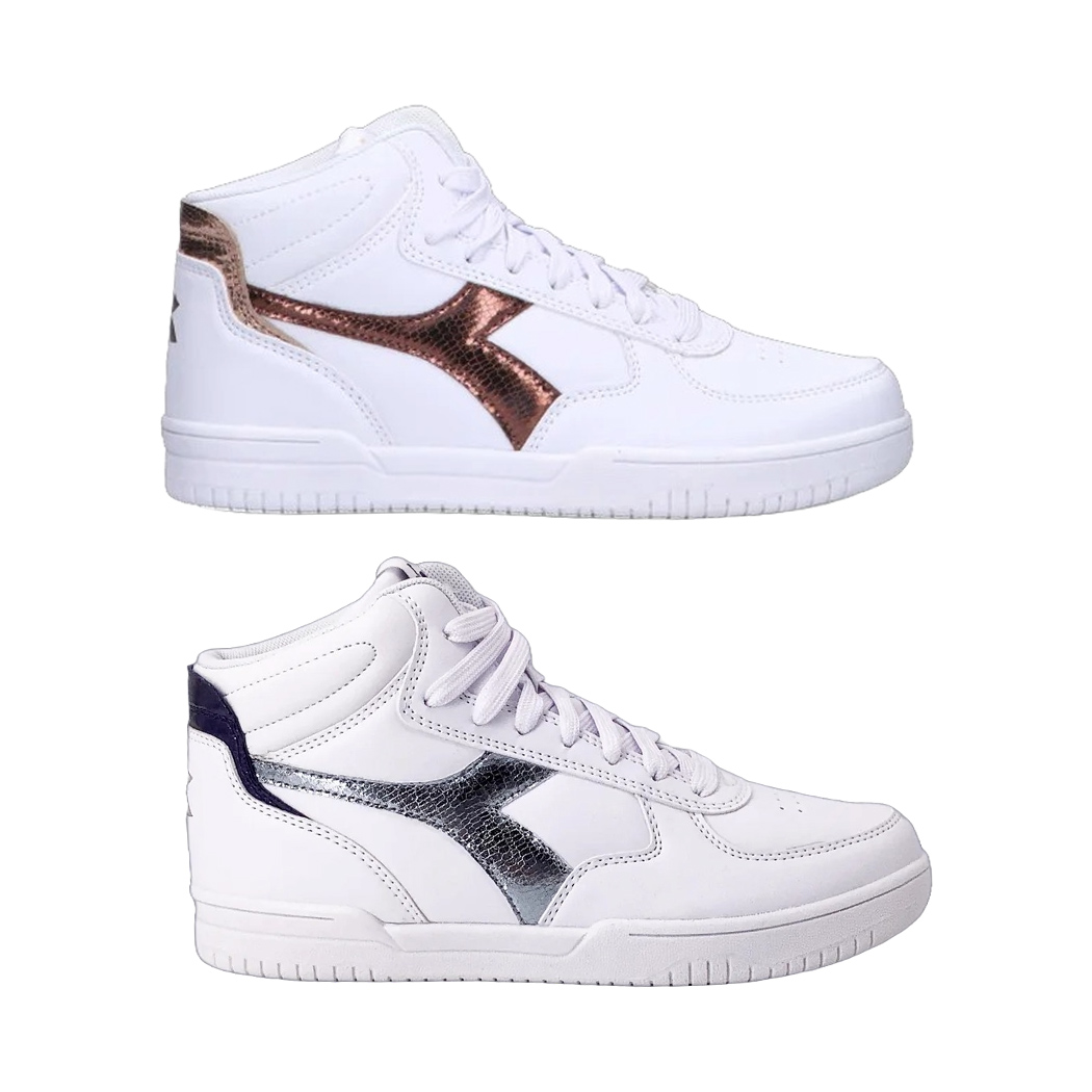 DIADORA RAPTOR MID CRYSTAL WN GIRL SCARPE DONNA SNEAKERS SPORT CALCIO 101.180857