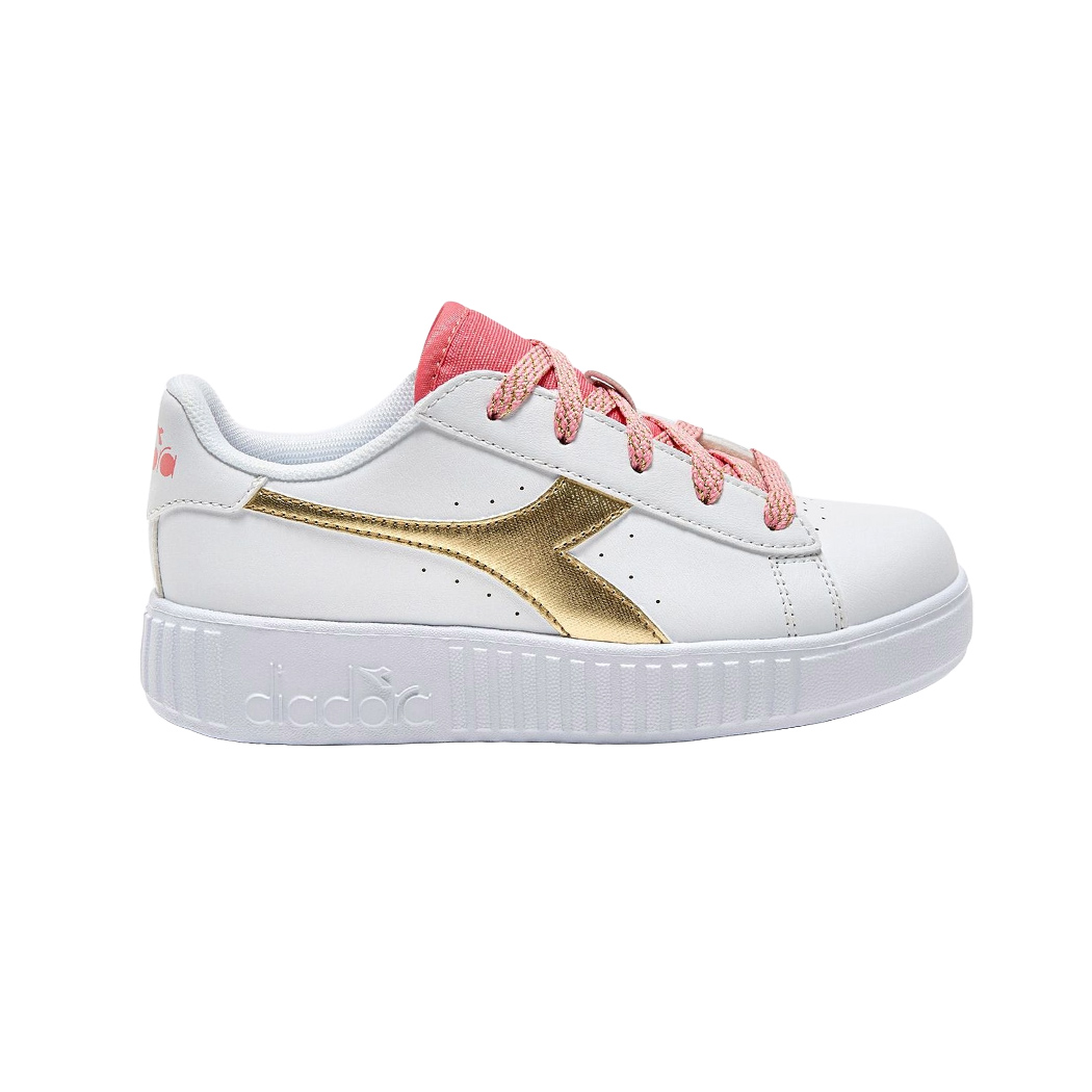 DIADORA GAME STEP P PS GLITCH GIRL SCARPE SNEAKER BAMBINA LACCI SPORT 101.180892