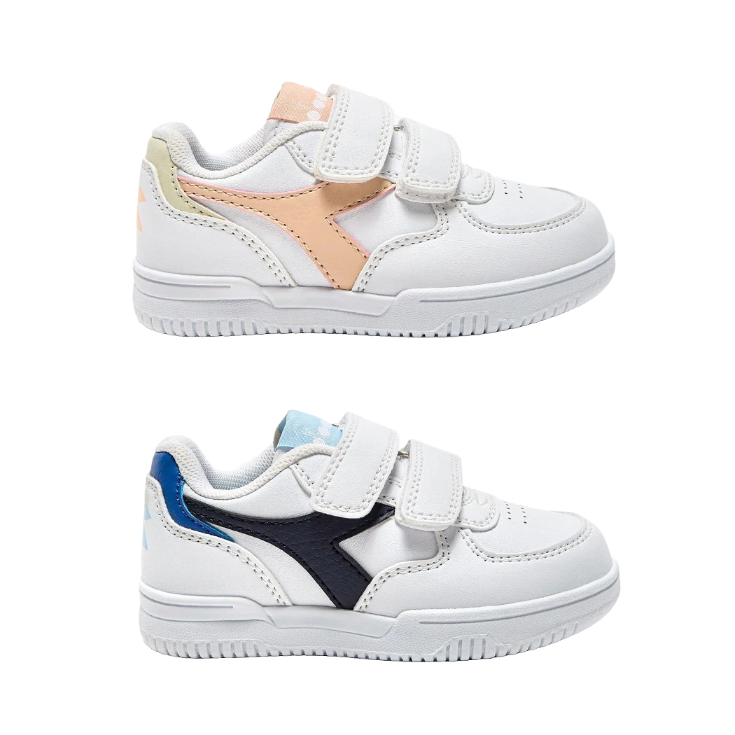 DIADORA RAPTOR LOW TD SCARPE BAMBINI STRAPPO SNEAKERS SPORT RUNNING 101.177722