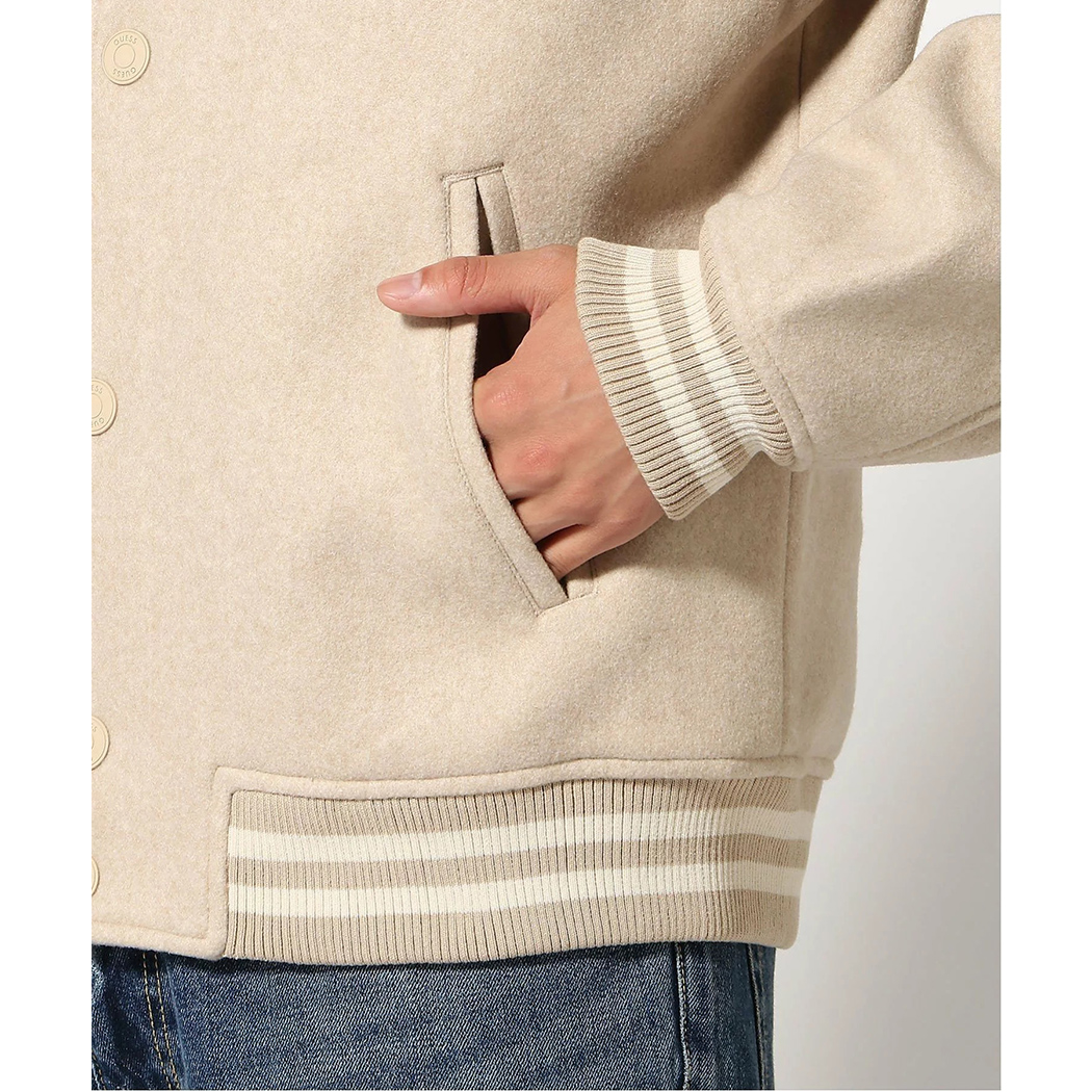 GUESS BOMBER GIUBBOTTO UOMO GIACCA COLLEGE GIUBBINO PANNO INVERNALE M4BL29WGJ72