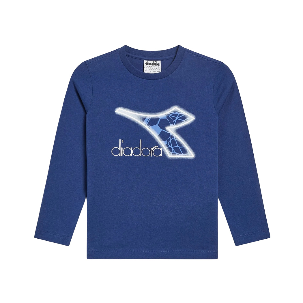 DIADORA JG.T-SHIRT LS LOGO MAGLIA BAMBINO COTONE MANICA LUNGA 102.181439