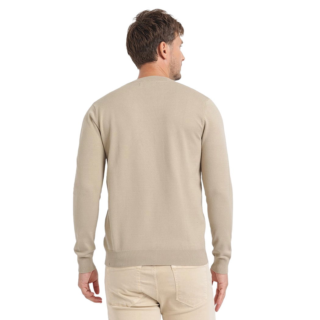 GUESS MAGLIA VISCOSA UOMO MAGLIONE GIROCOLLO LOGO FRONTALE PULLOVER M4YR14Z3FC2