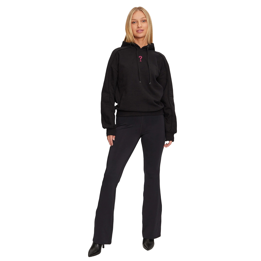 GUESS FELPA DONNA CAPPUCCIO INVERNALE APPLICAZIONI POSTERIORI STRASS W4BQ05KBY51