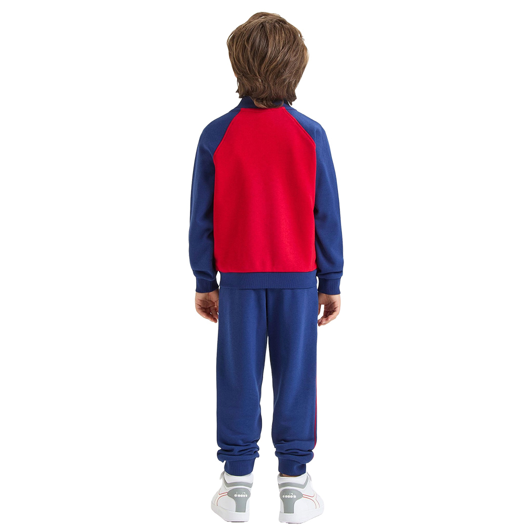 DIADORA JU.TRACKSUIT FZ LOGO TUTA COMPLETO FELPA FRENCH TERRY SPORT 102.180963