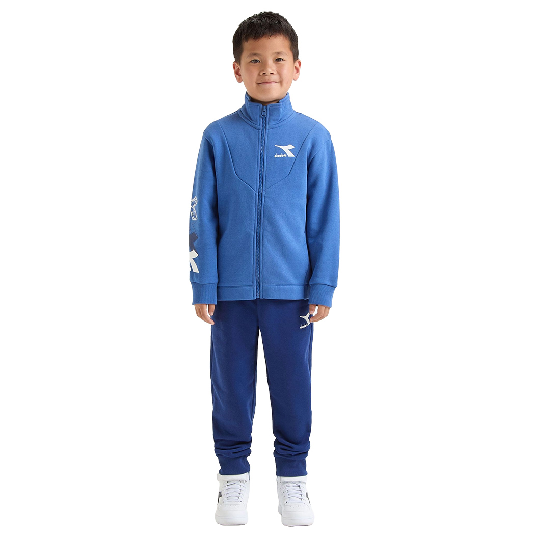 DIADORA JB. TRACKSUIT FZ LOGO TUTA FELPA COMPLETO BAMBINI RAGAZZI 102.180955