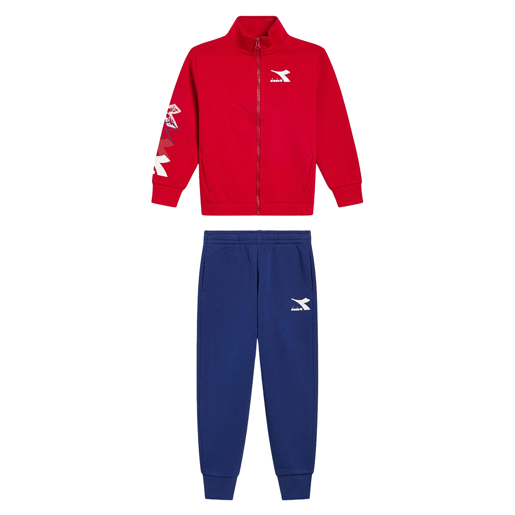 DIADORA JB. TRACKSUIT FZ LOGO TUTA FELPA COMPLETO BAMBINI RAGAZZI 102.180955