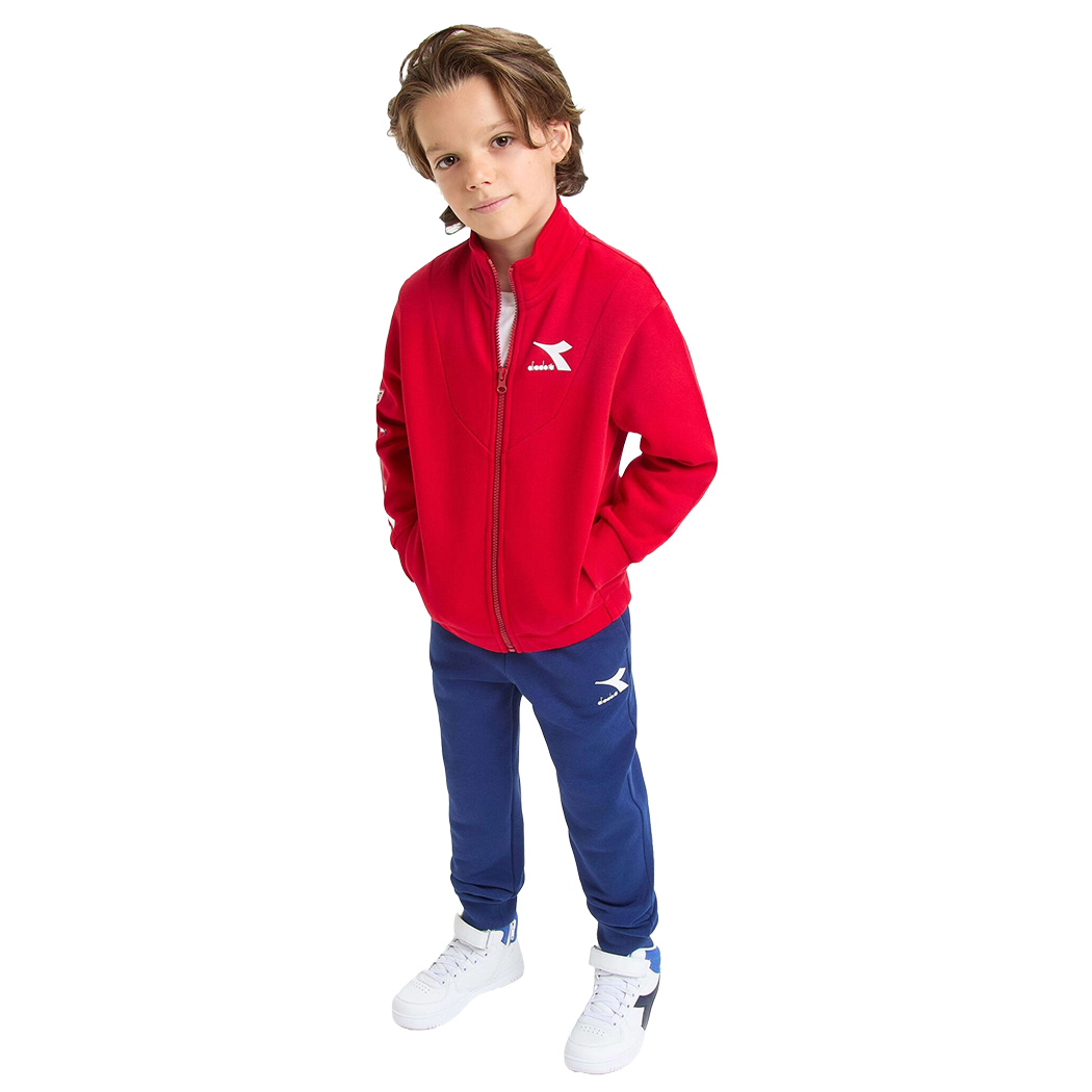 DIADORA JB. TRACKSUIT FZ LOGO TUTA FELPA COMPLETO BAMBINI RAGAZZI 102.180955