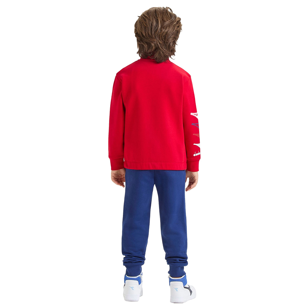 DIADORA JB. TRACKSUIT FZ LOGO TUTA FELPA COMPLETO BAMBINI RAGAZZI 102.180955
