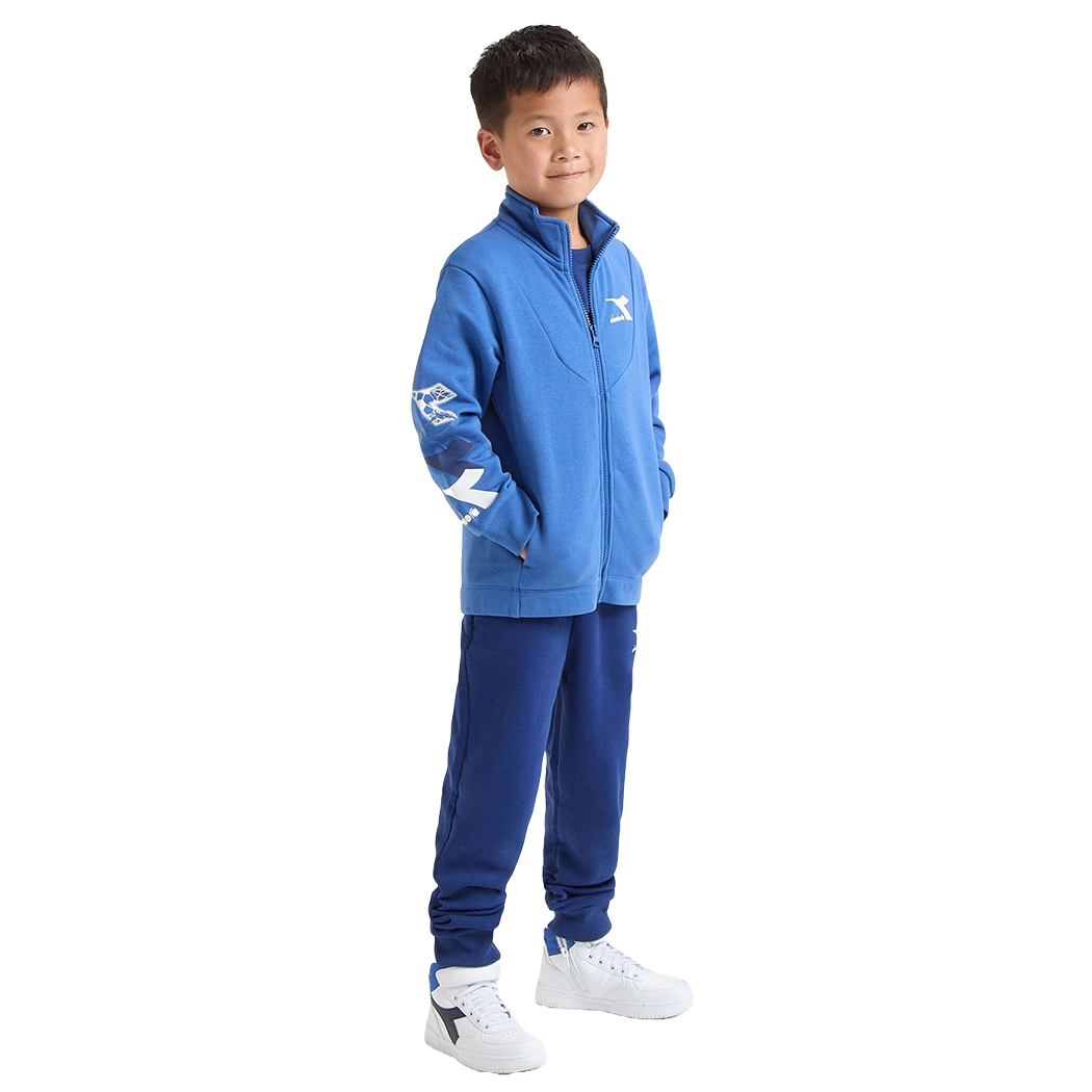 DIADORA JB. TRACKSUIT FZ LOGO TUTA FELPA COMPLETO BAMBINI RAGAZZI 102.180955